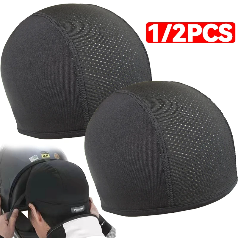 Motorcycle Cycling Helmet Hat Inner Cap Breathable Quick-drying Balaclavas Helmet Beanie Cap Outdoor Sports Motor Helmet Hats