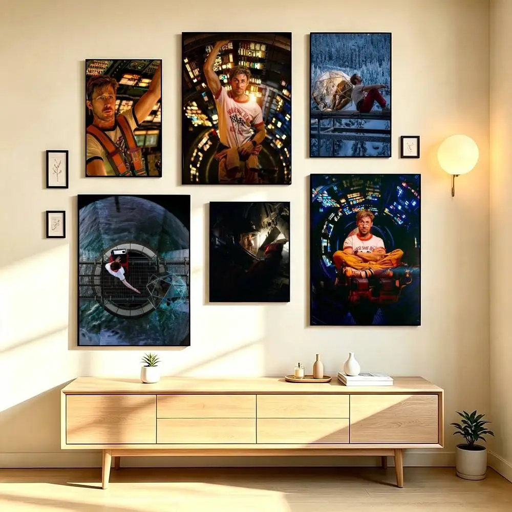 P-Project Hail Mary Sci-Fi Movie Poster Waterproof Wall Art Sticker For Bar Living Room Vintage Decor High Quality Print Gift