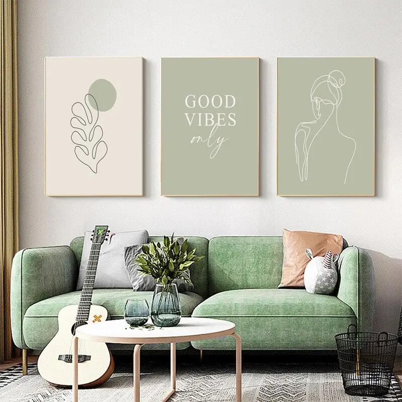 Abstract Woman Plant Line Canvas Painting Henri Matisse Vintage Poster and Print Wall Art Pictures for Living Room Decoration
