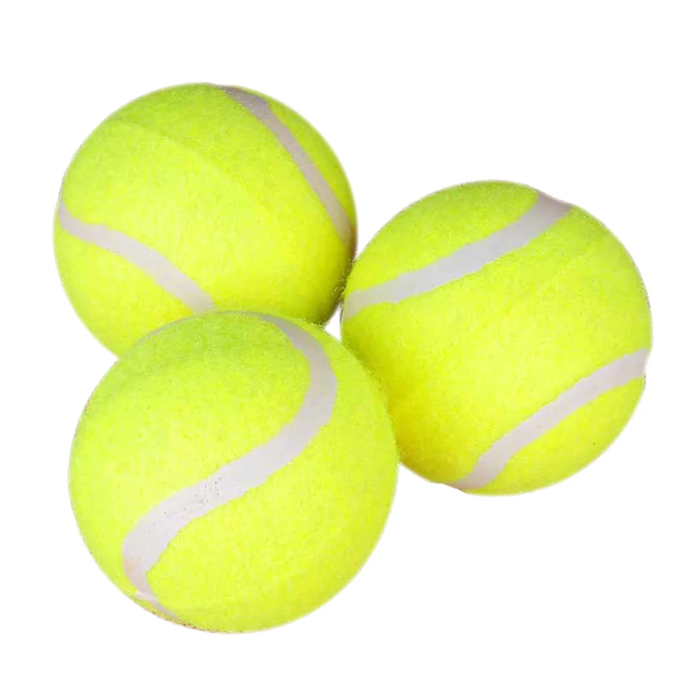 3pcs High Elasticity Tennis Balls Practice Tennis Balls Heavy Duty Tennis Balls regular tennis balls tennis balls for machine