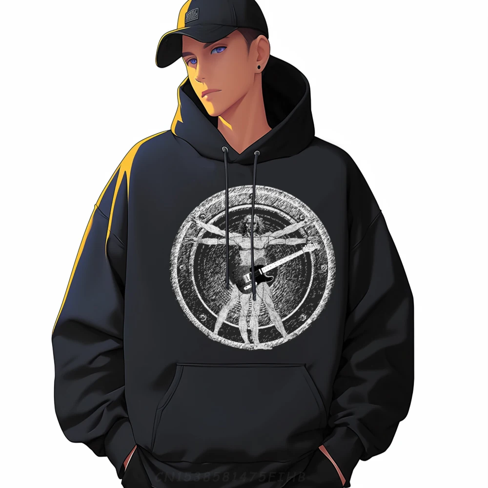 

Da Vinci Vitruvian Man With Hoodies Long Sleeve Outdoor Latest Man Autumn Hoodies Outdoor Hoodies Round Neck