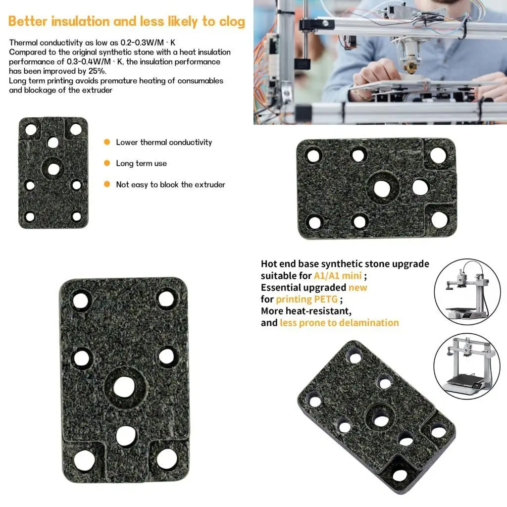 

R53C Composite Insulation Platform 800°C Heat Resistant For Lab mini Consistent Printing Reduces Preheating Deformation