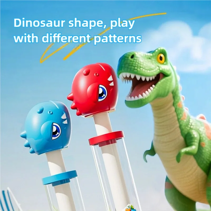 1 Piece of Kidsren's Dinosaur Fireworks Water Gun, Pull-Out Water Gun, Water Fight, Summer Beach Rotating Fireworks, Water Pumping Dinosaur Fireworks Water Gun, Multiple Colors Optional, Dinosaur Shape Handle, Suitable for Boys and Girls Water Toys, Suitable for Various Holiday Gifts in Summer