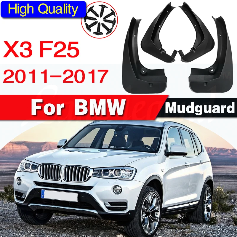 

Car Fender For BMW X3 F25 2011-2017 Genuine Splash Guards Mudguards Mud-Flaps Car Fenders Car accessories auto styline 4 Pcs