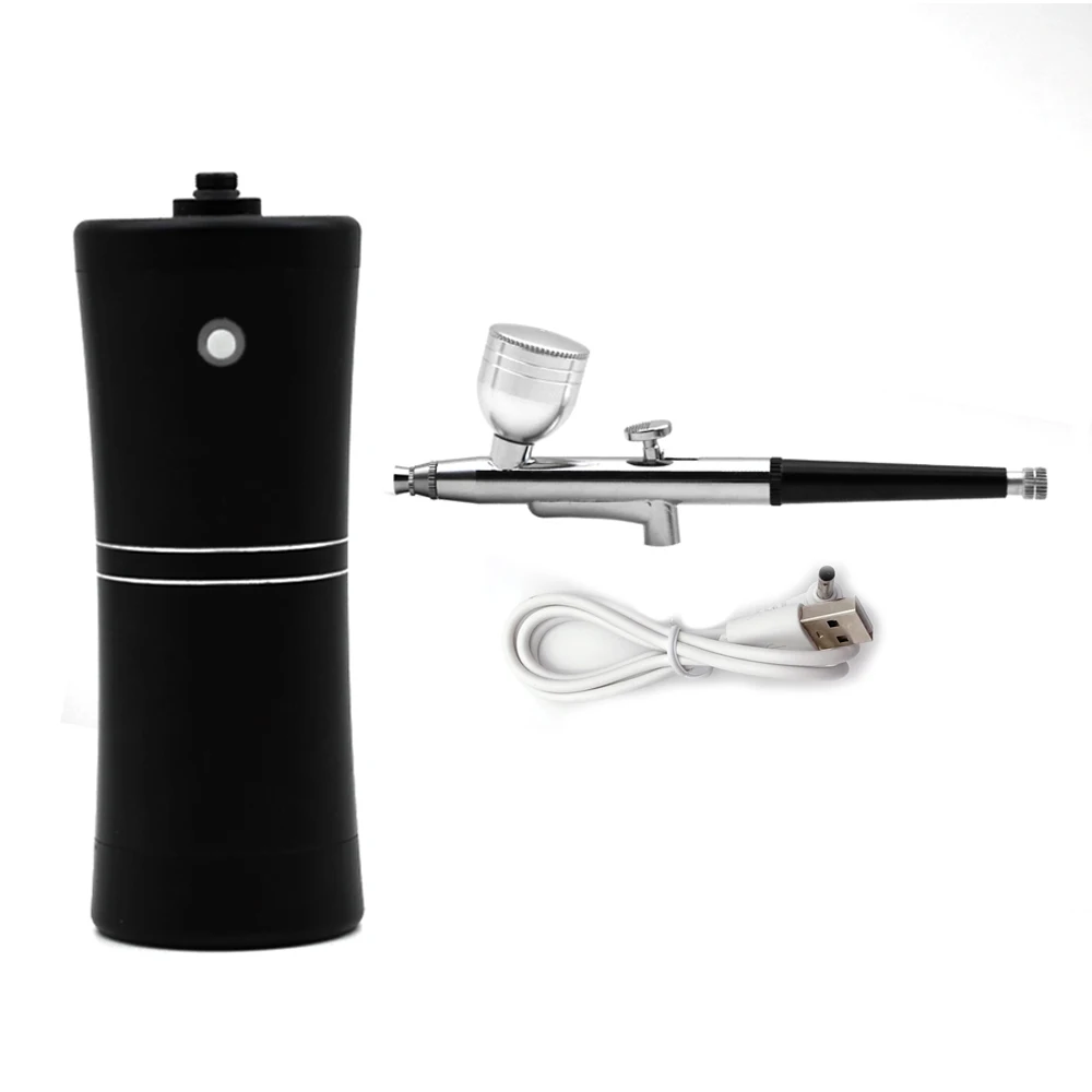 

New Aerografo Portable Rechargeable Paint For Airbrush Kit Spray Gun For Makeup Nail Art Tattoo Air Brush Kit With Compressor