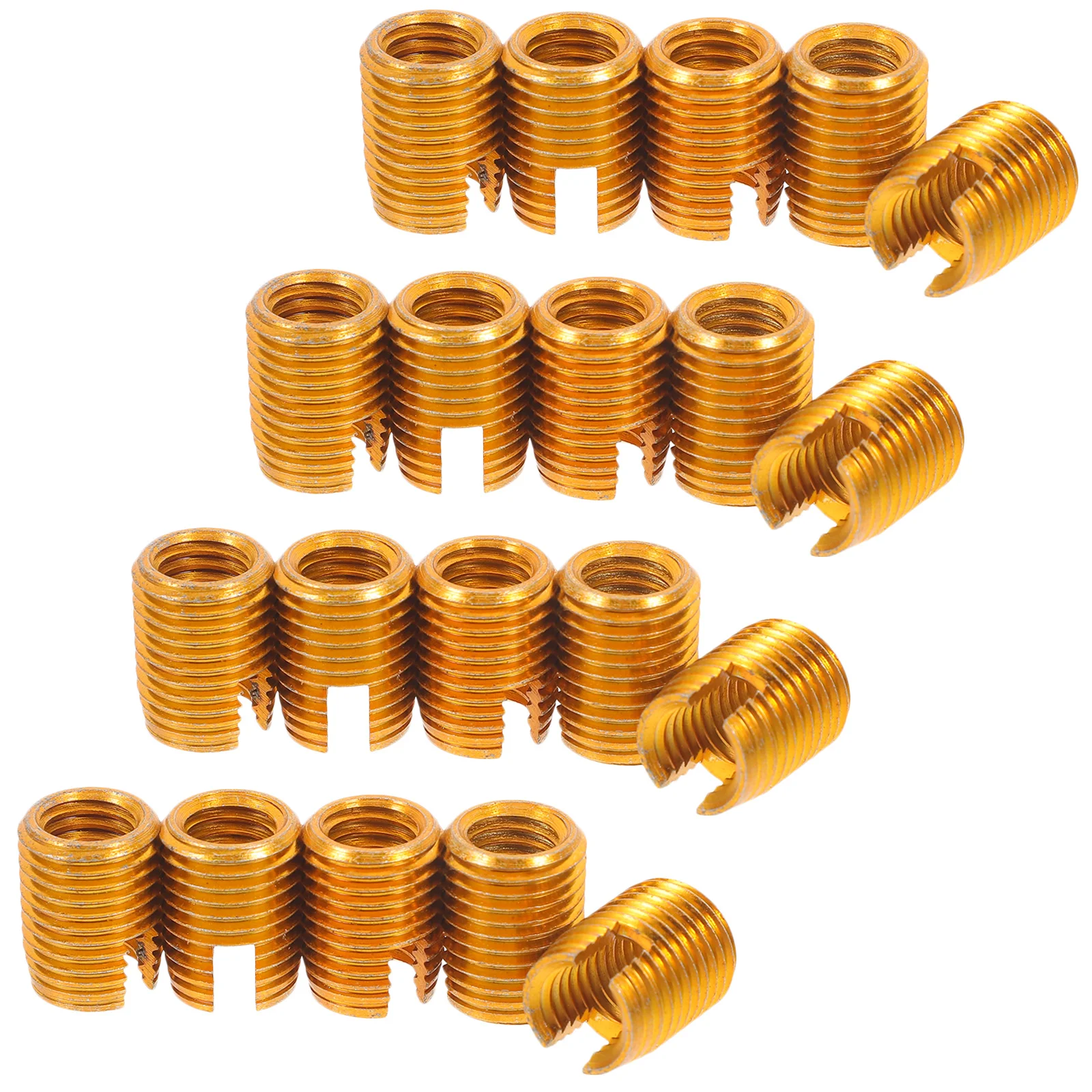 

20Pcs Threaded Inserts Durable Construction Female Thread Nut DIY Professional Projects Connector Threaded Inserts