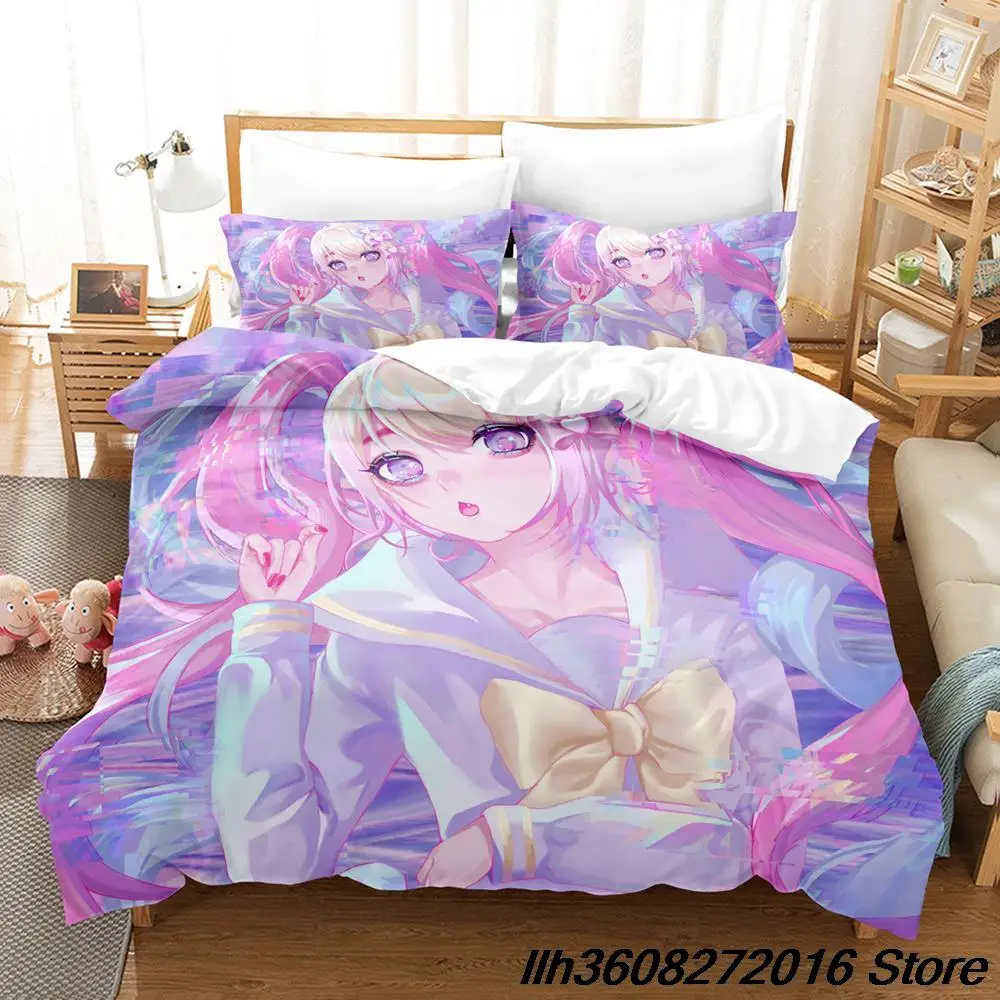 2025 NEEDY GIRL OVERDOSE Bedding Set Cartoon Anime three-piece set Adult Kid Bedroom Duvetcover Sets 3D Kawaii colcha de verano