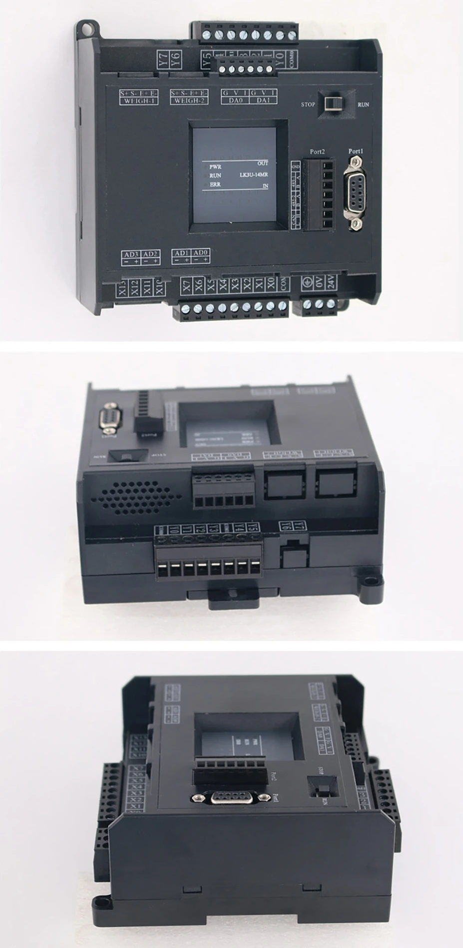 LK3U 200 كيلو هرتز FX3U-14 -24 -32 -48 -64 -80MR MT ترانزستور مرحل MODBUS تناظري في مفتاح إلى PT100 NTC 10K إيثرنت #5