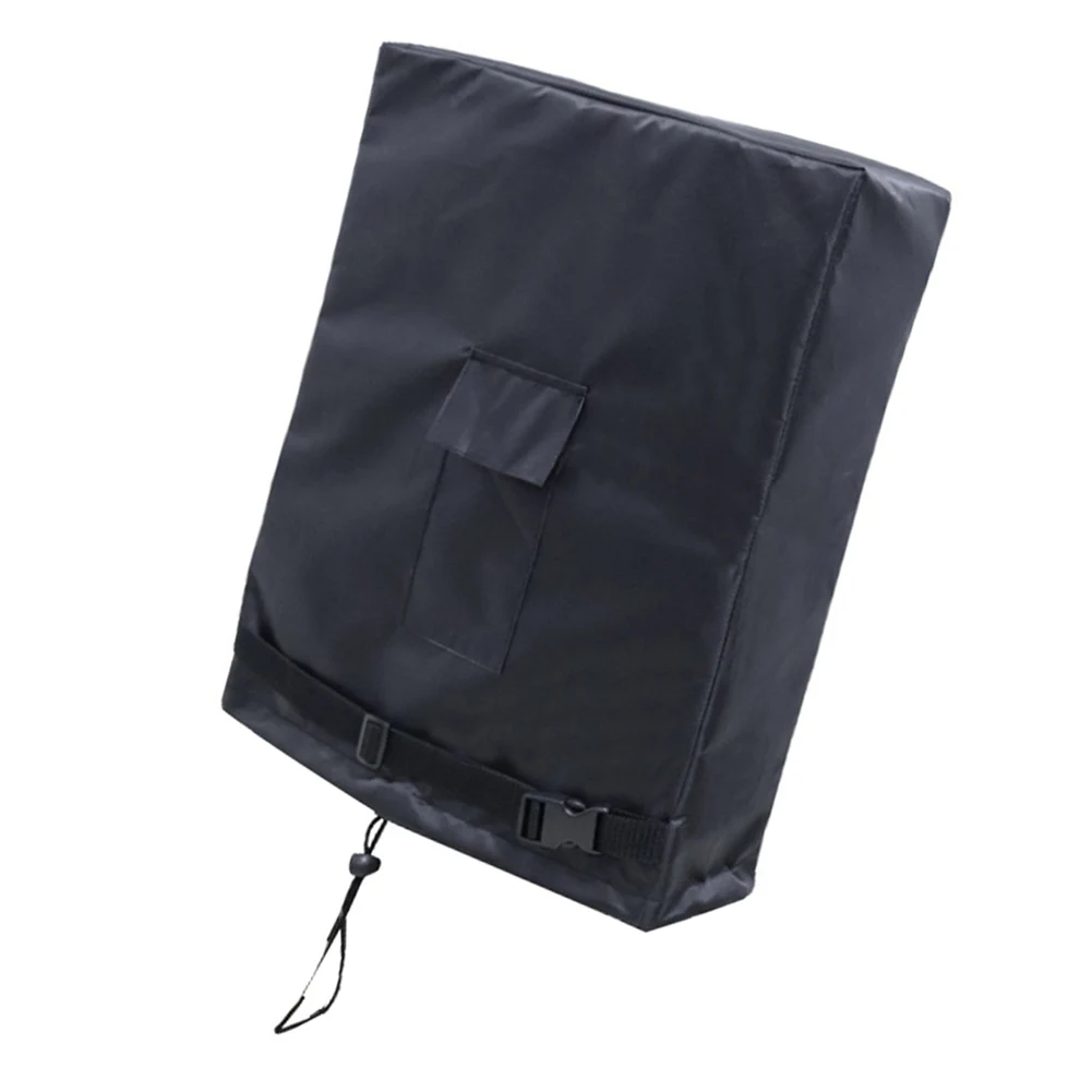 Adjustable Fit Black Garden Hose Cover 420D Oxford Cloth Weatherproof Construction Easy To Clean For Hose Reel