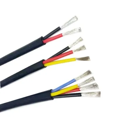 Ultra-soft silicone wire with high temperature and multi-core sheath cable2*22AG  3*17AWG square.