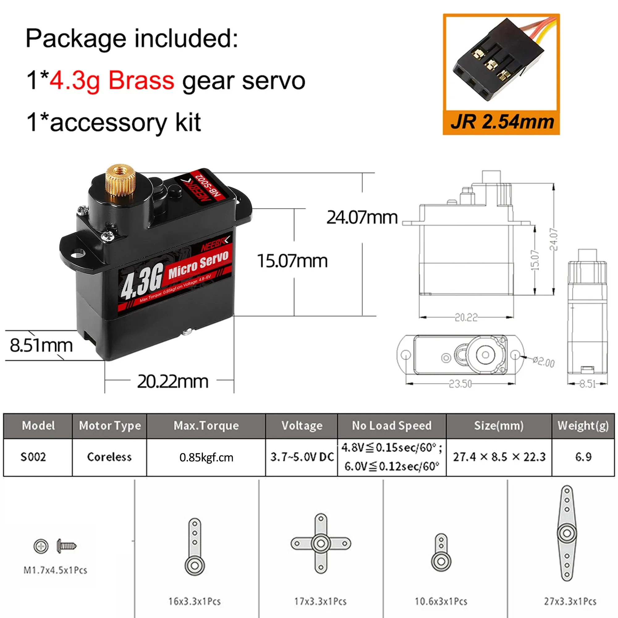 NEEBRC 2g 4.3g 5g 8g 12g 21g Digitale Micro Servo voor RC Vliegtuig Drone Mini Auto Helikopter Vaste vleugel Wltoys K969 K989 XKS X450