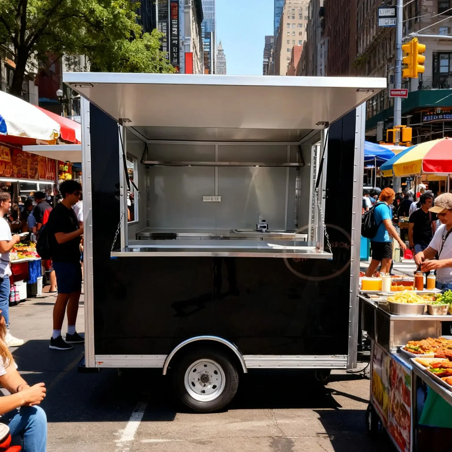 

Factory Price Mobile Food Trailer for Hotdogs And Ice Cream Snacks Street Food Truck