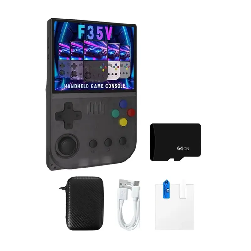 

Игровая консоль A97I-PSP F35V, 3,5-дюймовая ретро-аркада, открытая система Linux, 64 ГБ памяти, поддержка более 30 эмуляторов