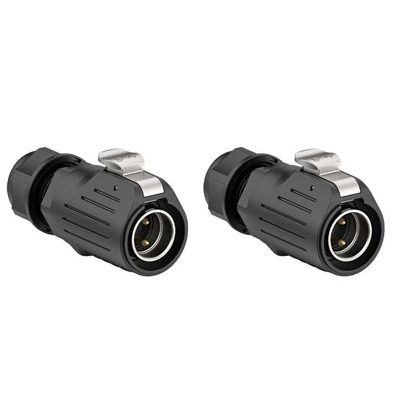 Classic-2X LP20 Industrial Aviation 2Pin Panel Mount Male Plug Welding Cable Wire Electrical Power Connector Plug