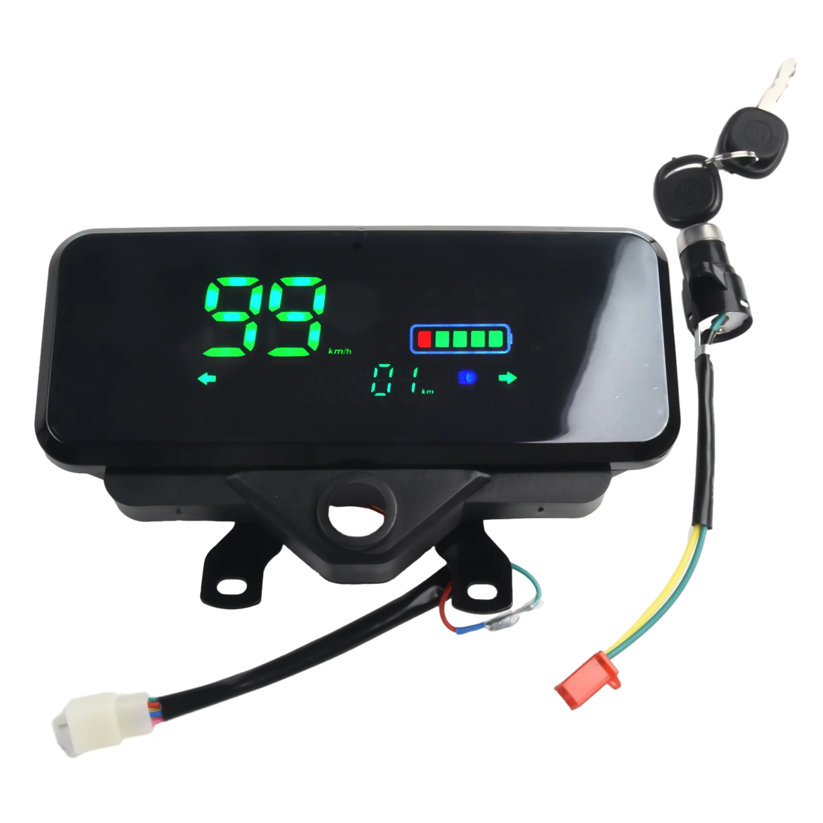

Ebike LCD Display Motor Speedmeter Screen 48-72V E-Bike Electric Bike Scooter Switch Keys Replace E-bike Part Speed Battery