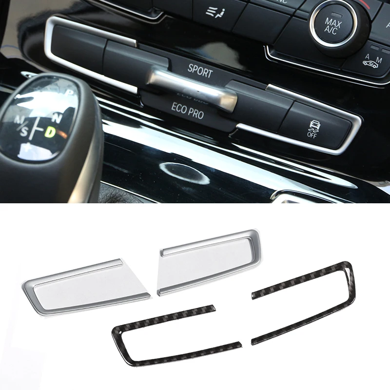 

For BMW 2 Series 218i Gran Tourer F45 F46 2015-2018 ABS Chrome Car Center Console Mode Button Frame Cover Trim Car Accessories