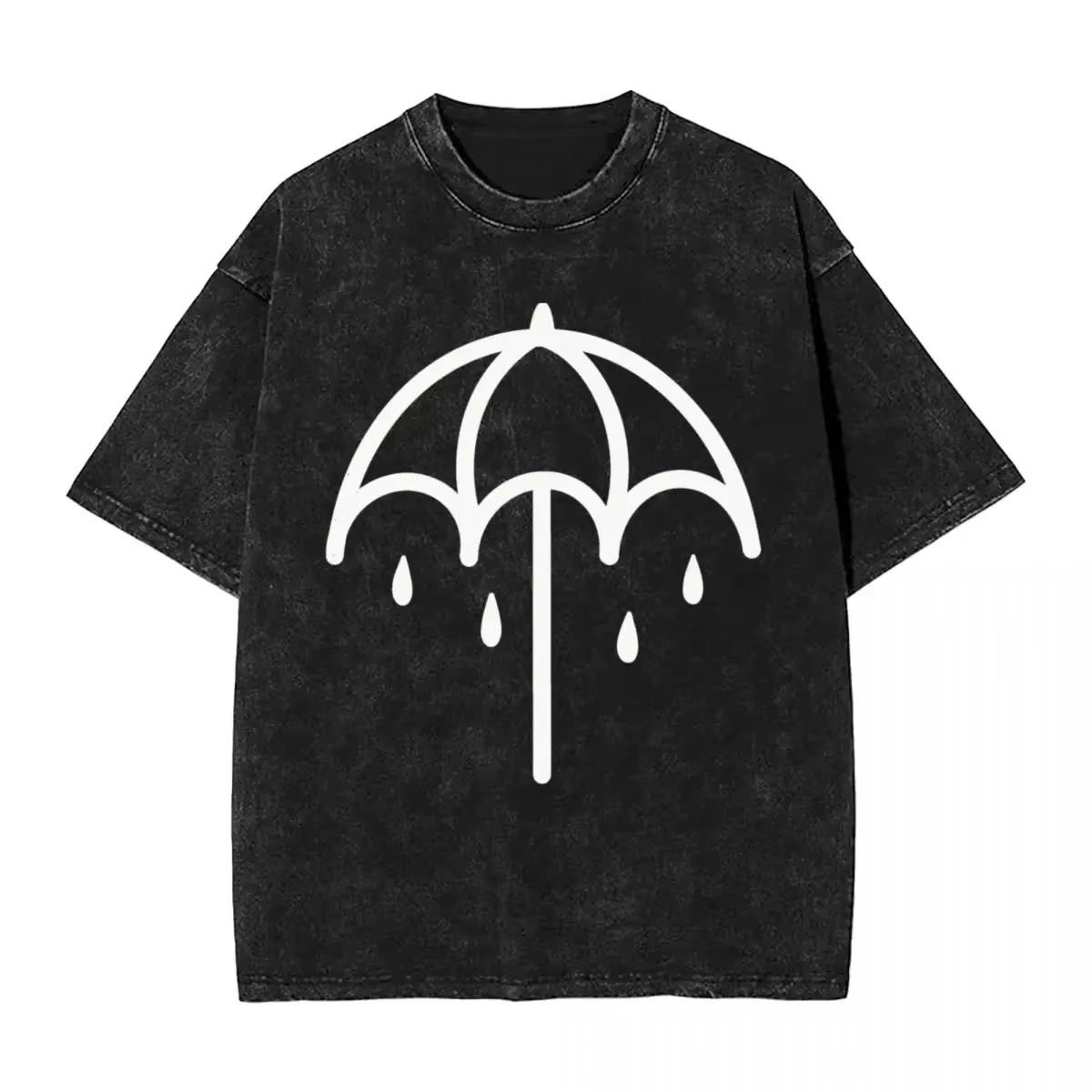 

Umbrella Bring Me The Horizons Metal Washed T Shirts Streetwear Hip Hop Vintage T-Shirt Tee Shirt Men Women Short Sleeve Street
