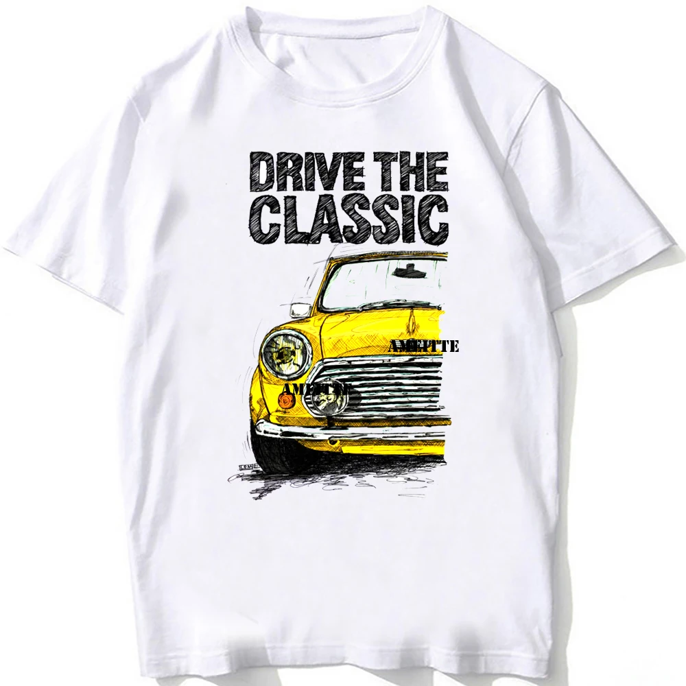 

Drive The Classic Cooper Sport T-Shirt Men Short Sleeve Hip Hop Boy Casual Tees Harajuku Small Car Design Funny White Tshirt