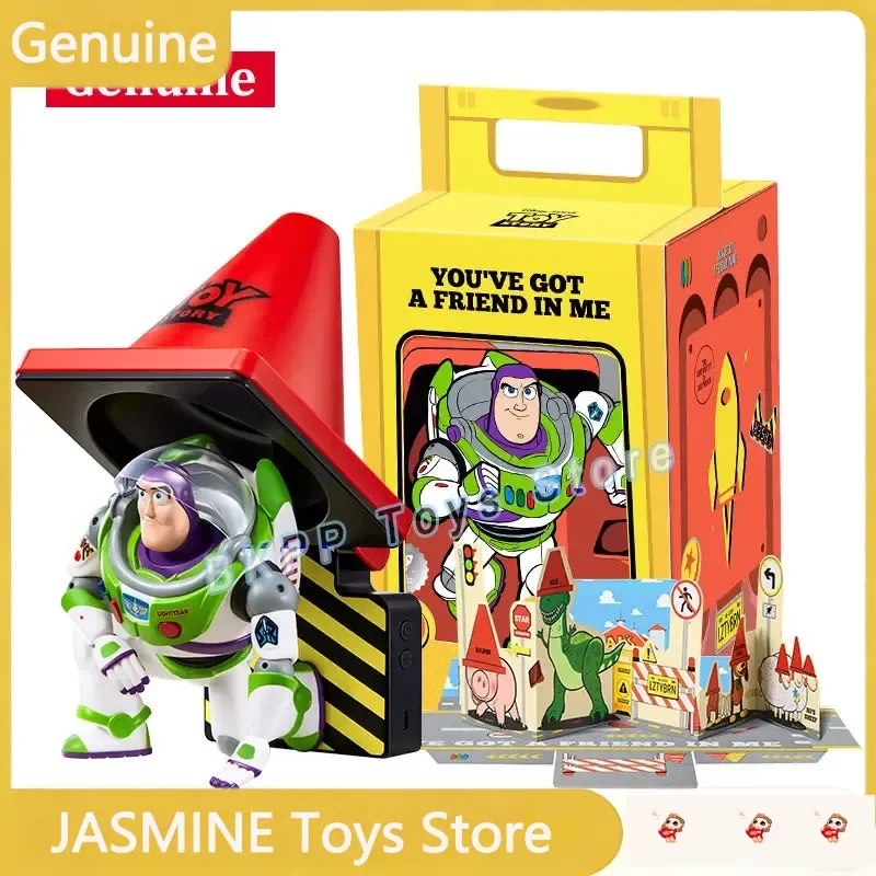 

Original Disney Buzz Lightyear Night Light Roadblock Lamp Decorative Figurine Toy Story Collectible Ornament Birthday Gift Fans