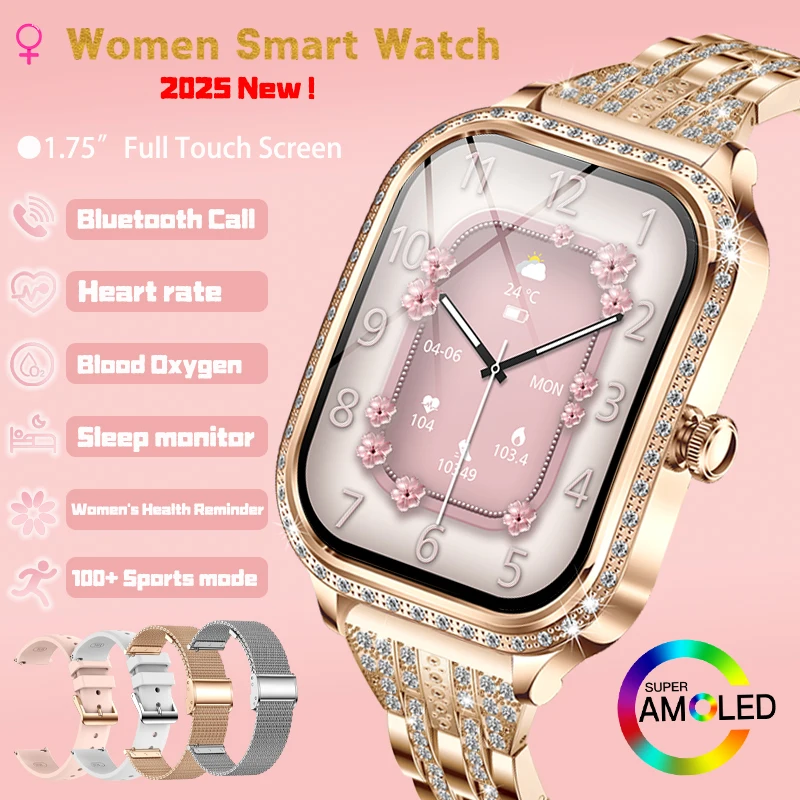 LIGE Fashion Smart Watch Donna Orologio personalizzato Orologio frontale Cardiofrequenzimetro Donna Chiamata Bluetooth IP68 Bracciale fitness impermeabile