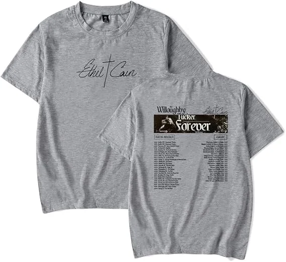 Ethel Cain Willoughby Tucker Forever Tour 2025 T-shirt Unisex Casual Crewneck Fashion Tee met korte mouwen