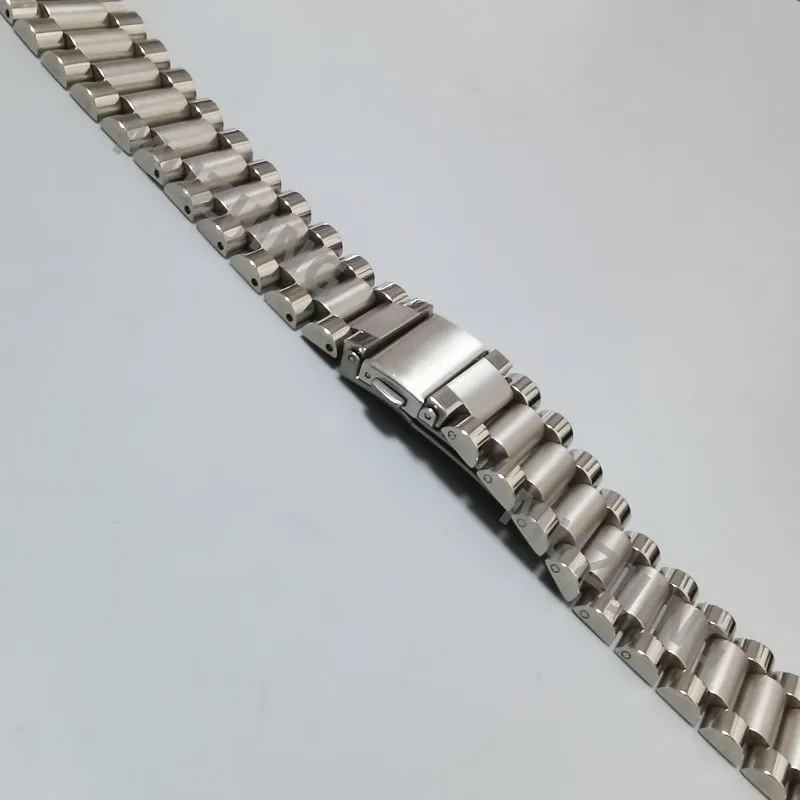 20mm 22mm 316L Stainless Steel Universal  President Straight End Watch Band Strap Bracelet Fit For RLX SKX All Watches