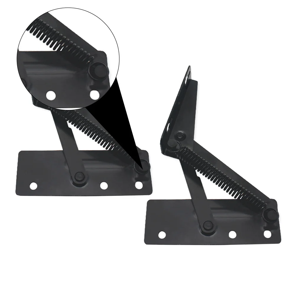 2 قطعة أريكة الربيع المفصلي دائم الصلب الثلاثي ملحق سهلة التركيب إزالة طويلة الأمد استخدام صندوق تخزين منزلي #3