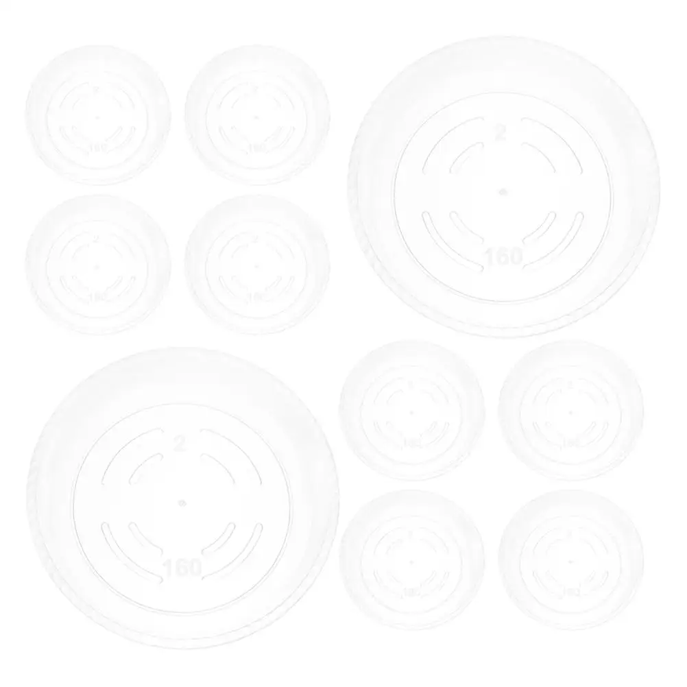 

10 Pcs Plastic Circular Chassis Planter Saucers Transparent Drainage Indoor Plants Reusable Round Flower Pot Bottom Tray