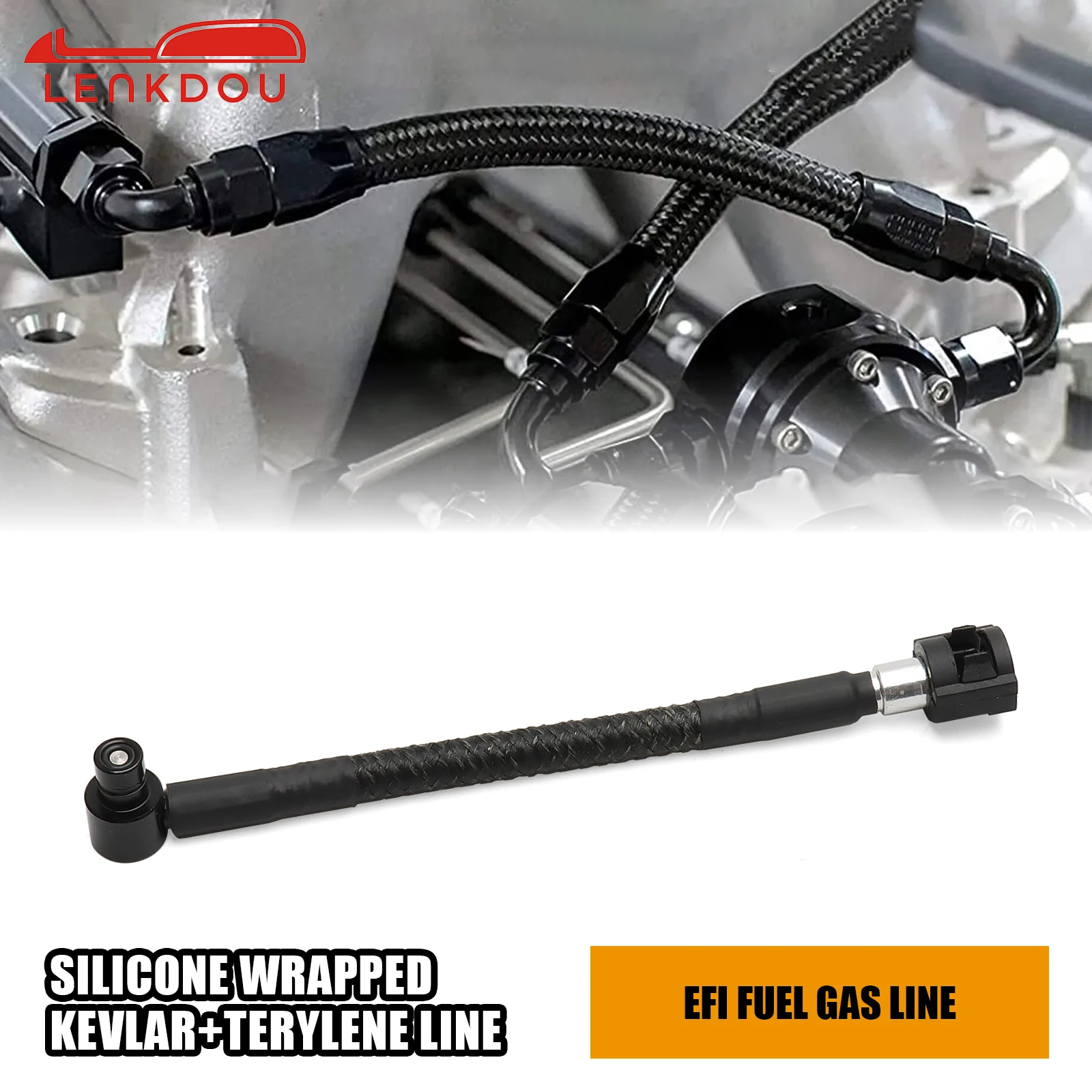 

Gas Tank Adapter for Harley Softail Touring EFI 2001-2017 Silicone Kevlar Terylene Line Aluminum Connector OEM 62900-01D