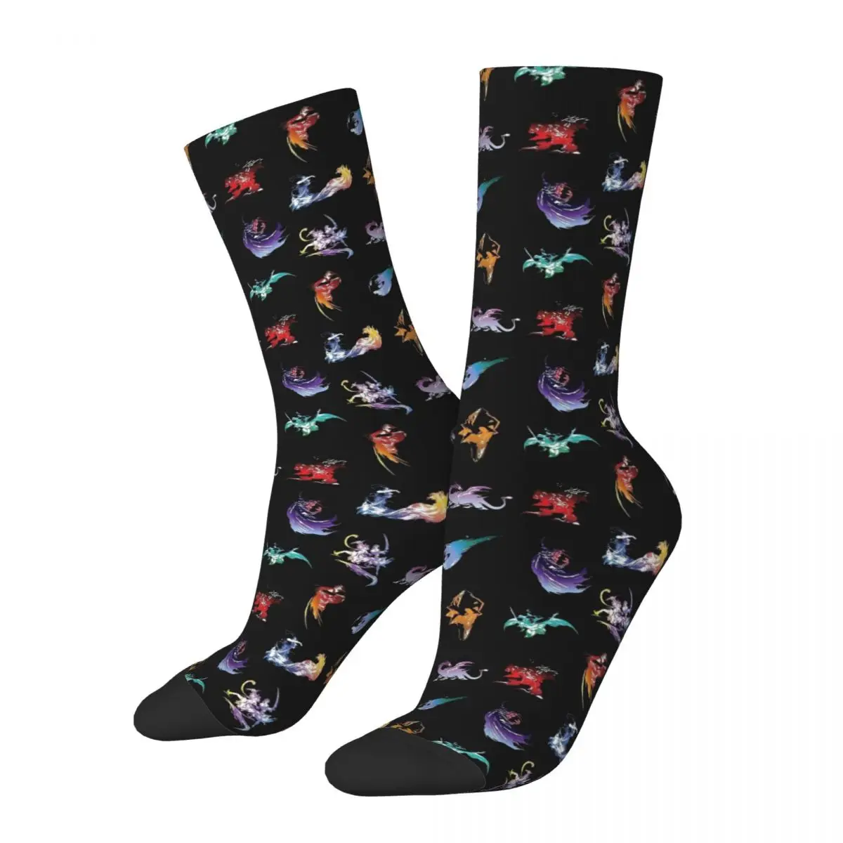 

Final Fantasy Game Pattern Socks Men's Women's Casual Socks Novelty Spring Summer Autumn Winter Socks Gifts