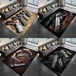 Pistol Pattern Bedroom Floor Mat Decoration Home Living Room Floor Mat