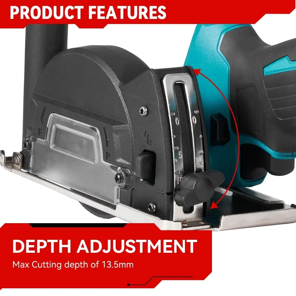 ONEVAN 76MM Brushless Electric Angle Grinder Electric Circular Saw Cutting Machine Power Tool For Makita 18V Battery Pin