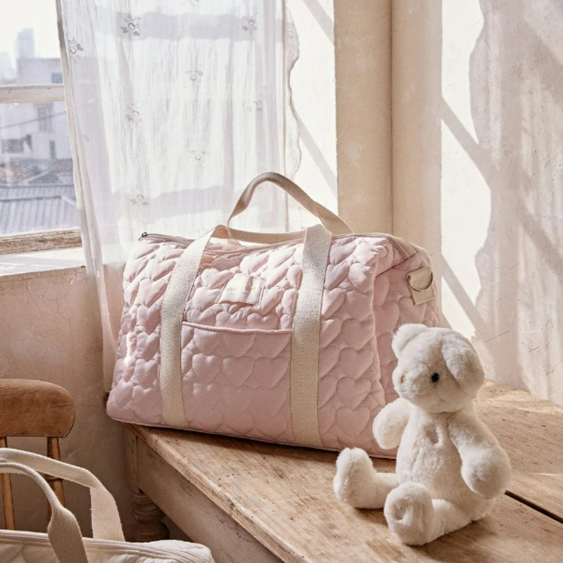 

Korean Version Ins Large Capacity Mommy Bag, Portable Outdoor Storage Bag, Single Shoulder Crossbody Mother Baby Travel Bag