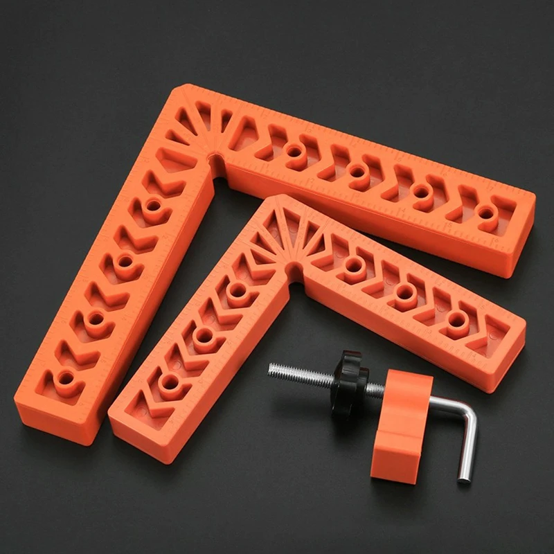 Alat Pertukangan Penjepit Sudut 1 Buah Kotak Penentu Posisi 90 Derajat Penjepit Sudut Kanan 4/3 Inci Plastik Dapat Digunakan Kembali