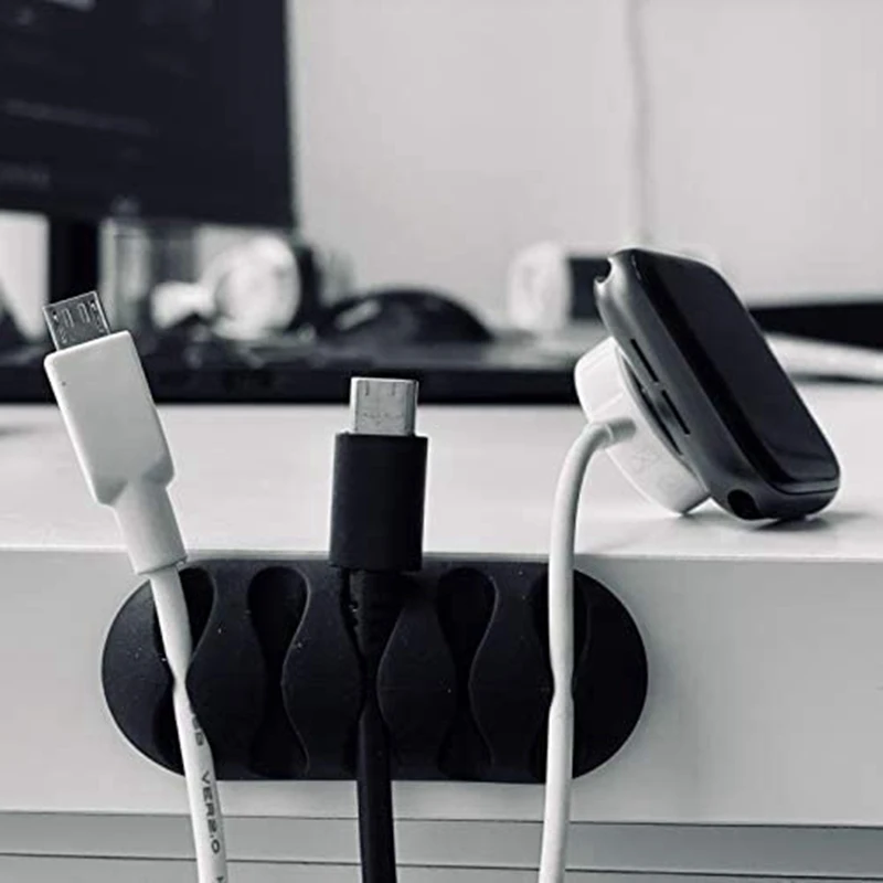 Professionelle 10-teilige Kabelklemmen, Mehrzweck-Kabelhalter, selbstklebender Kabelmanagement-Kabelhalter, Kopfhörerkabel-Organizer