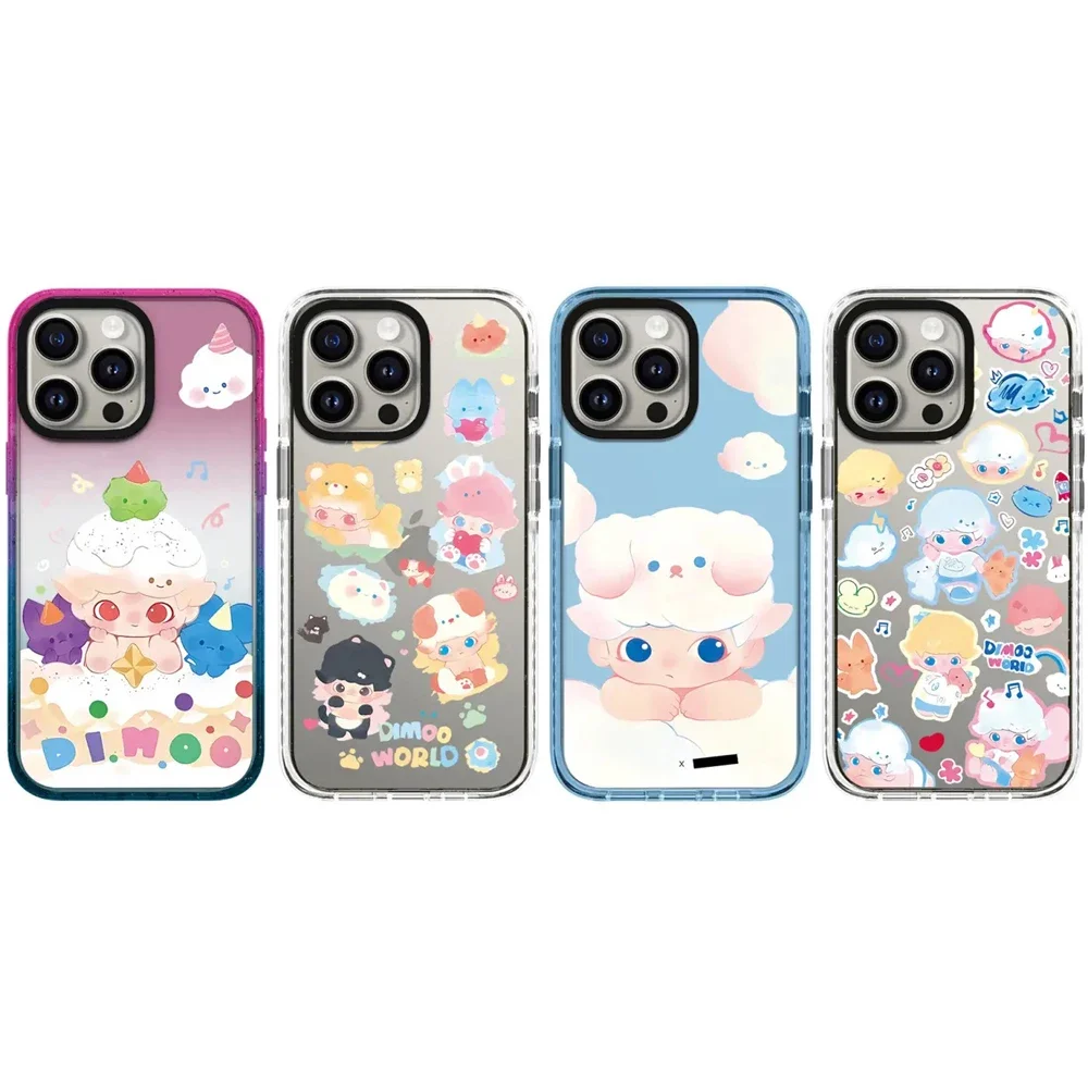 

Cartoon Doll Cloud 2.0 Acrylic Black Border iPhone 12 13 14 15 16 Pro Max Case - Protective iPhone Case