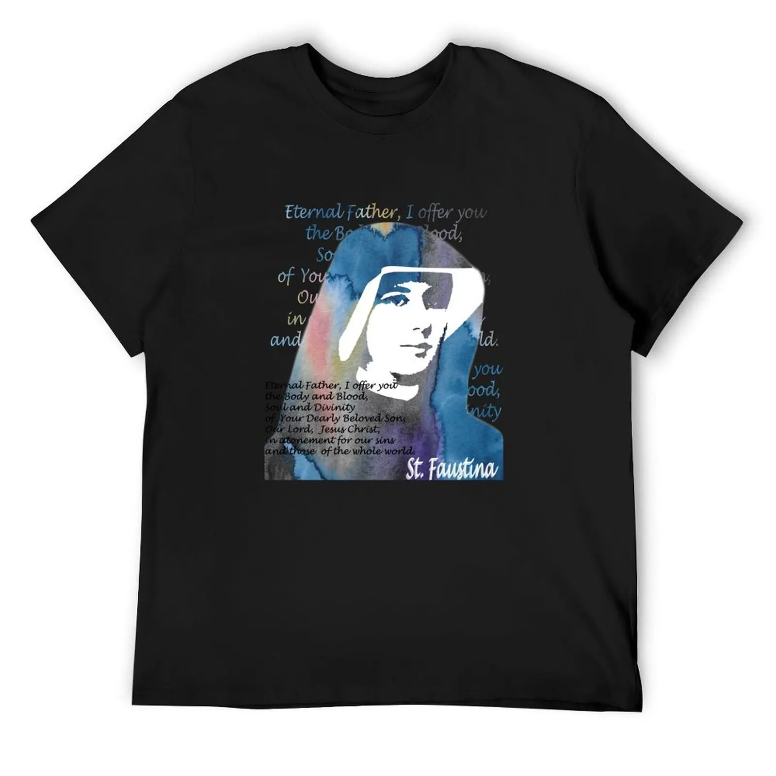 

Saint Faustina Kowalska 1 T-Shirt street wear designer shirts custom t-shirts anime clothes designer t shirt men