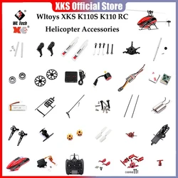 Wltoys XK K110S K110 V977 Accessories Parts RC Helicopter Brushless Motor Blade Gear ESC Receiver Main Gear Blades Shaft Servo