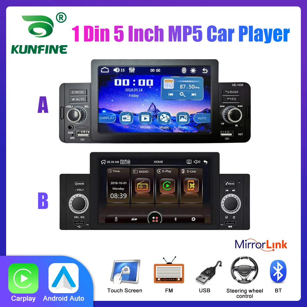 

Universal 1Din Car Radio IPS MP5 Multimedia Player Auto radio Car Stereo Headunit with Bluetooth Remote Control