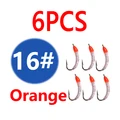 6pcs size 16 Orange