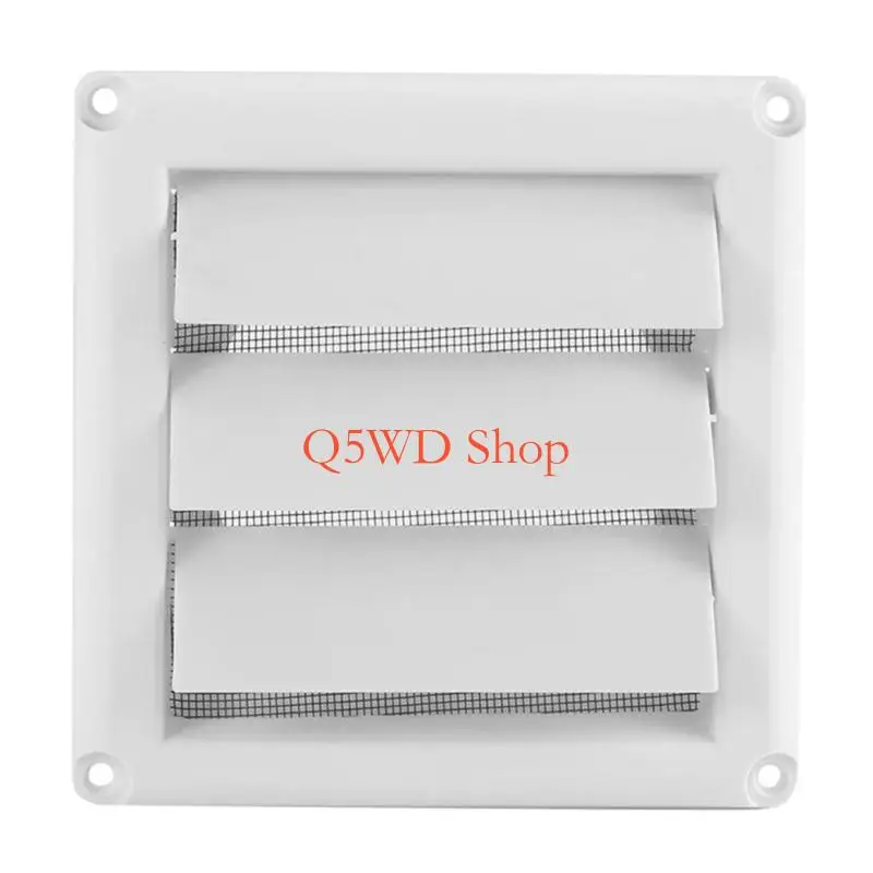 Q5WD Plastic Air Outlet Vent Square Soffit Vent Dryer Vent Cover Louver Grille Cover Wall Air Ventilation Cover Enduring