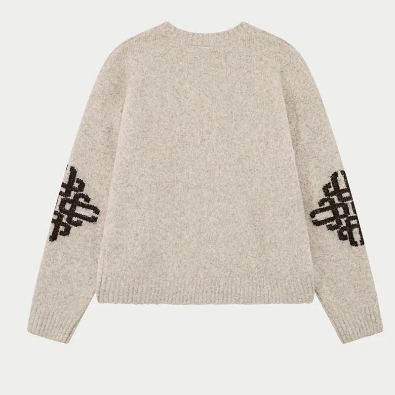 2025 Nuovo Y2K Harajuku Stile Gotico Marchio di Moda Design Lettera Stampata Maglioni Casual da Uomo e da Donna