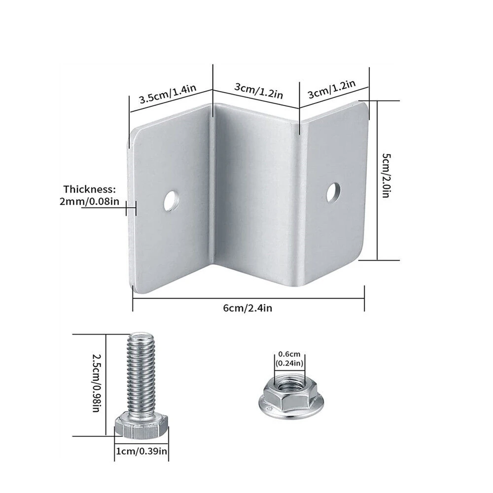Support Z En Aluminium Pour Panneau Solaire – 20 Pièces, étanche, Angle Ajustable