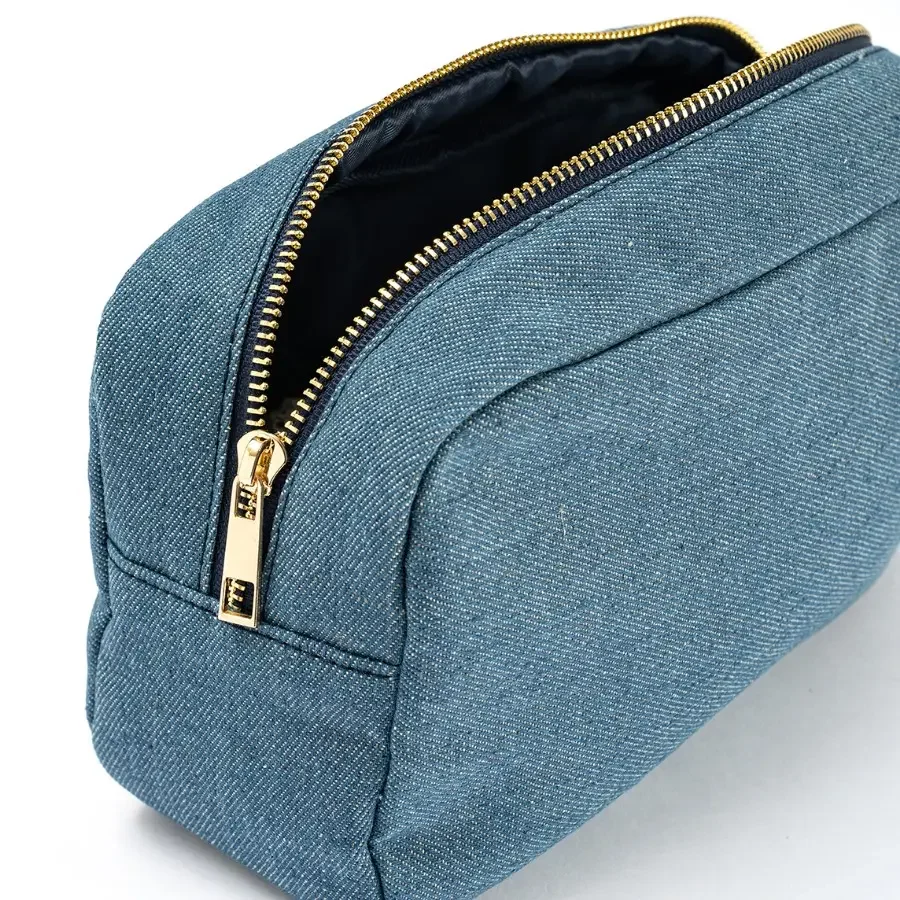 Jean Bags Stationery Storage Bag Blue Casual Denim Ladies Cosmetic Bag Travel Personality Pouch