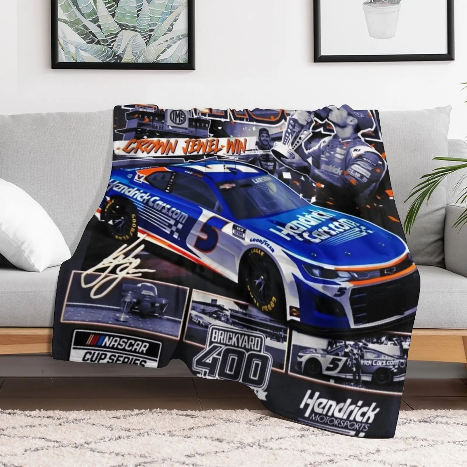 Kyle larson Throw Blanket Bed Fashionable Bed linens Warm For Baby Blankets