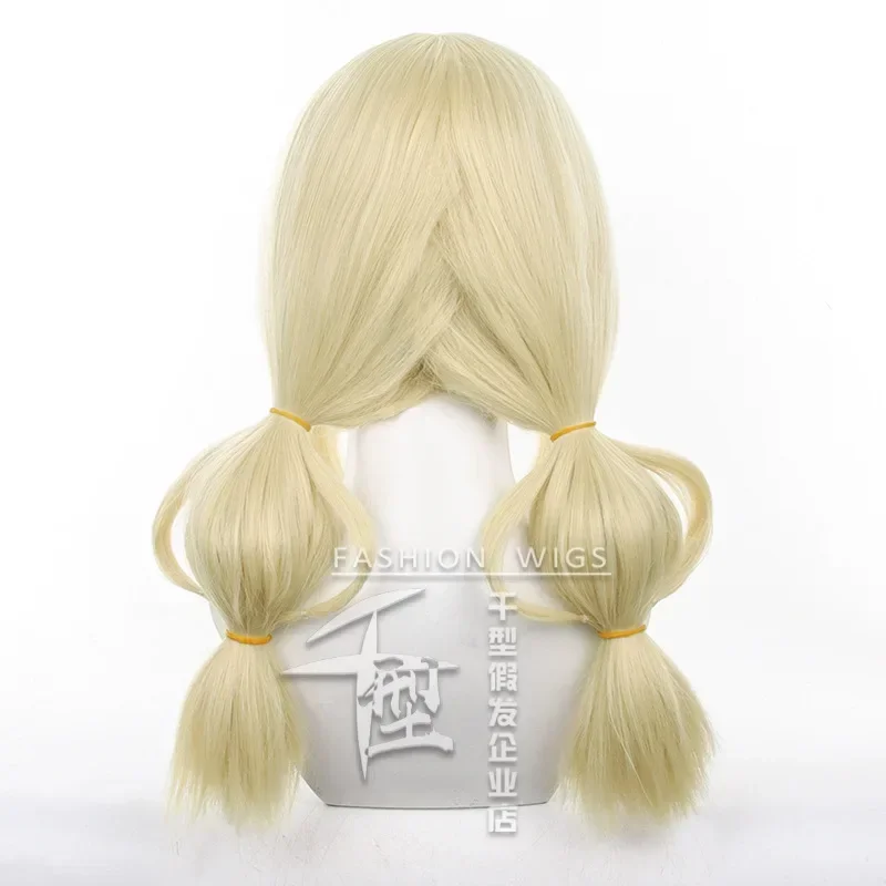 Wig Cosplay Anime Lily Barriere, permainan identitas V Cheerleader Cosplay tahan panas rambut sintetis pakaian Halloween untuk wanita