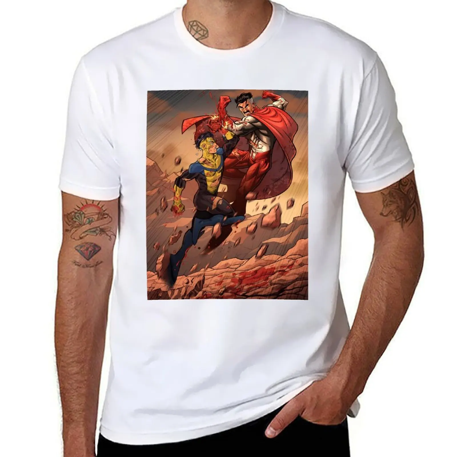 

son vs father T-Shirt essential t shirt man t shirt heavy cotton T-Shirt