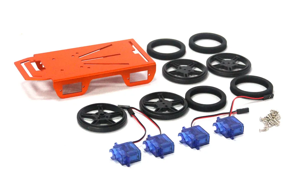 4WD Drive Electronic Smart Rc Car Robot Chassis Kit