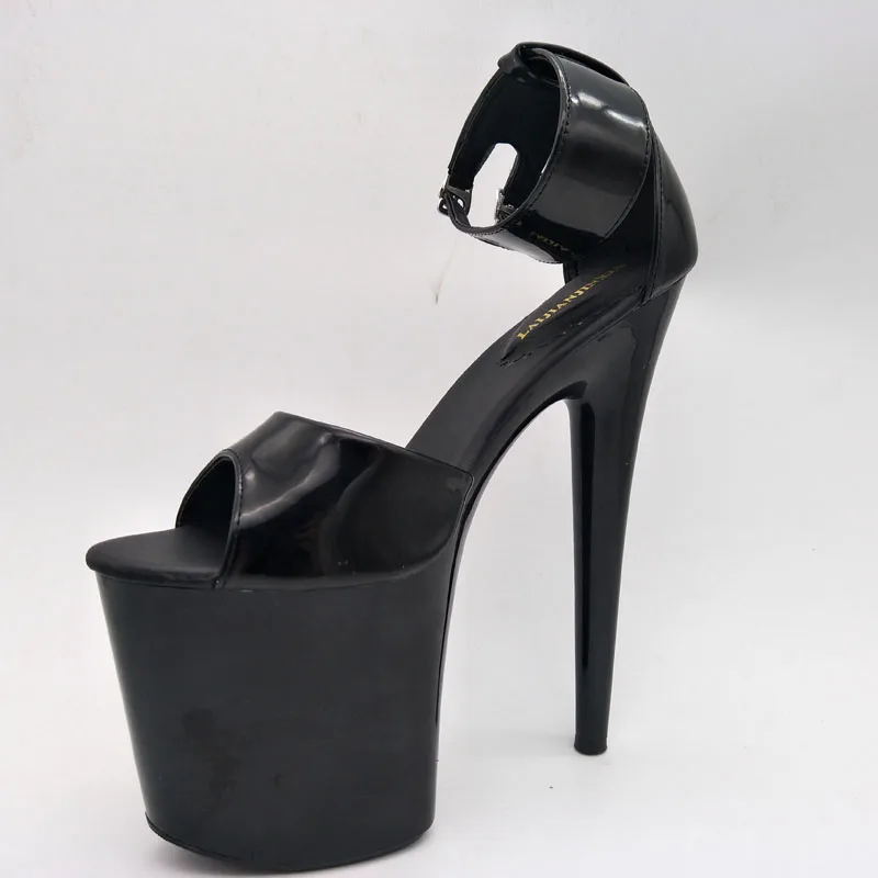 Exotic Platform Sandals 20cm Sexy Fetish Shoes Pole Dance Shoes 8Inches Party Bride Stripper Heels Peep Toe Fashion Gothic Women