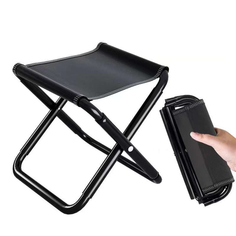 

Portable Ultra Light Foldable Stool Stainless Steel Folding Chair for Fishing Camping Mountaineering Outdoor Chair Furniture